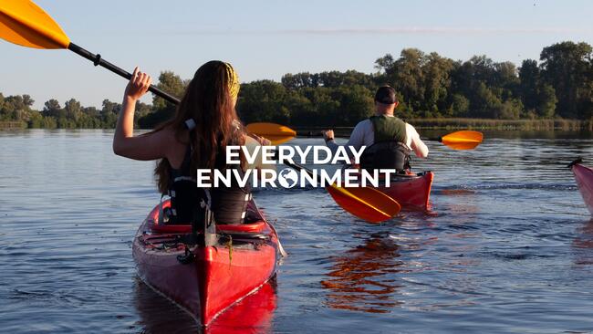 Kayakers on a calm lake